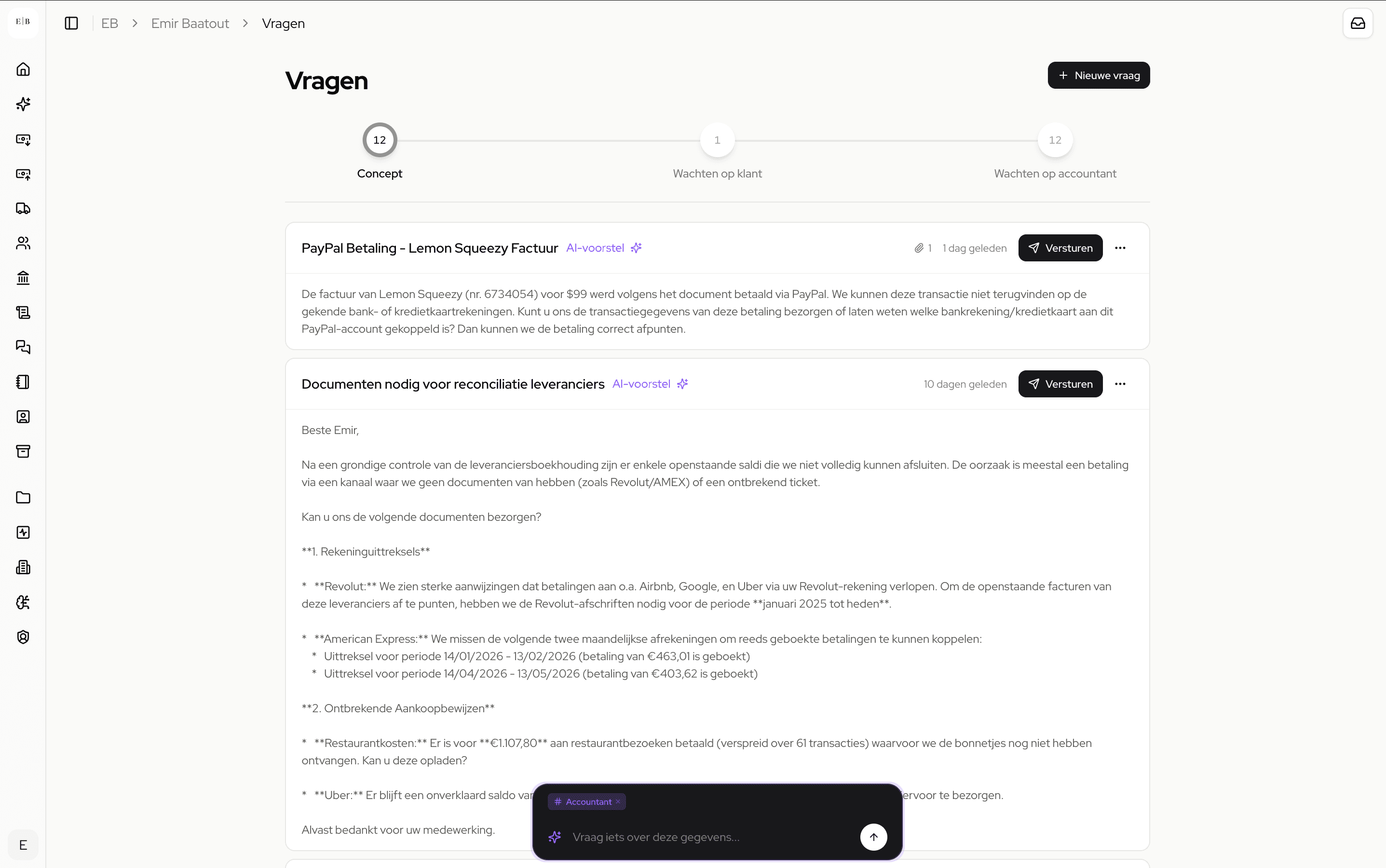 Communicatie — gerichte vragen stellen aan de klant